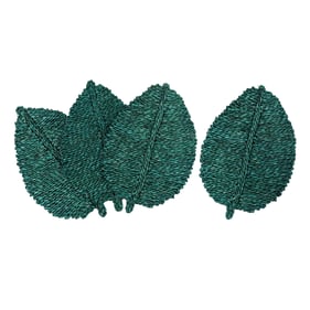 4 TOV Furniture Leaf Green Seagrass Placemats