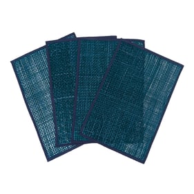 4 TOV Furniture Peele Blue Seagrass Placemats