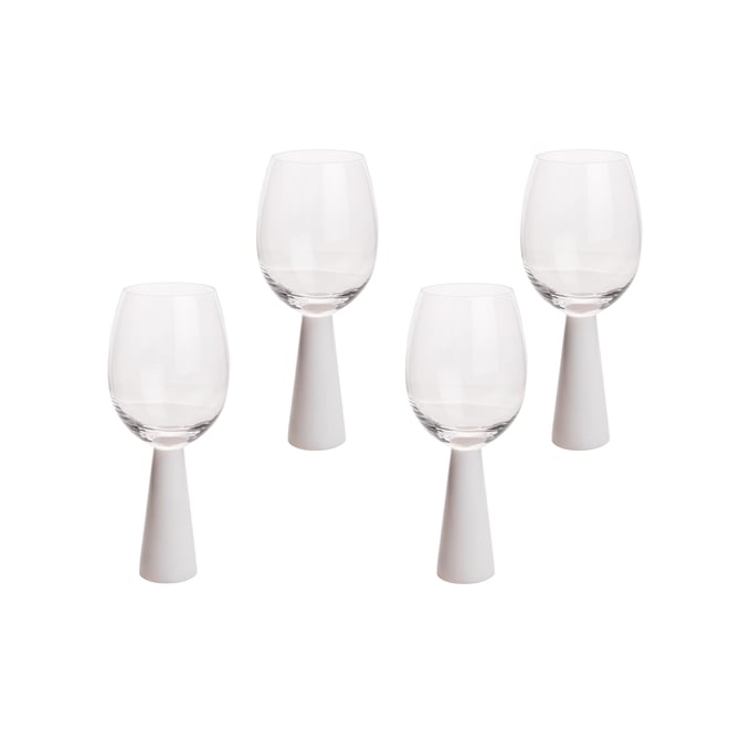 4 TOV Furniture Rose White Glasses TOV-T68862