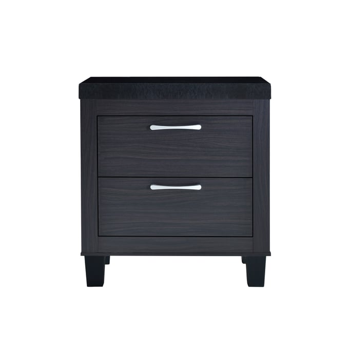 Titanic Furniture Harper Brown 2 Drawer Nightstand TTNC-B338-N