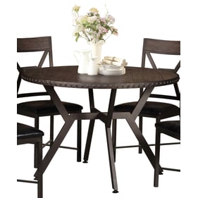 Titanic Furniture Hex Brown Round Dining Table