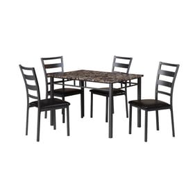 Titanic Furniture Garner Brown Gray 5pc Dining Set