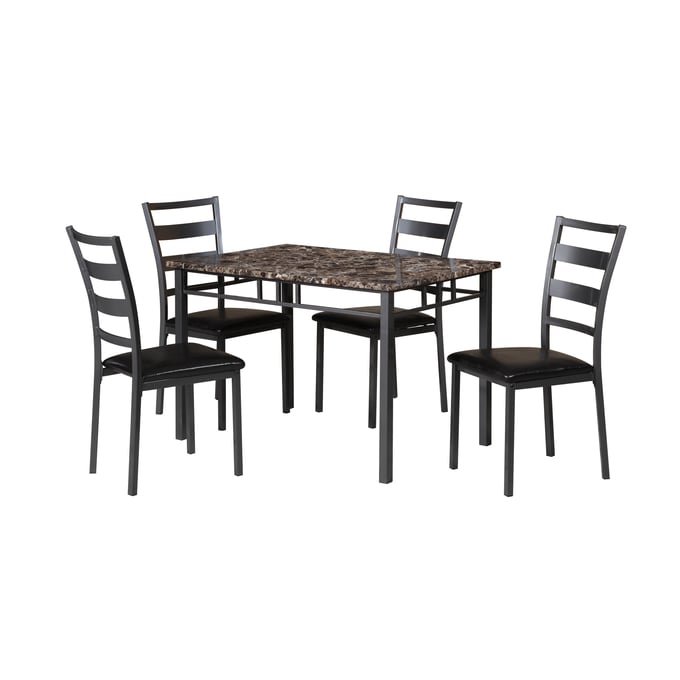 Titanic Furniture Garner Brown Gray 5pc Dining Set TTNC-D307-5PC