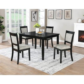 Vilo Home Industrial Jazzy Bells Black 5pc Dining Set