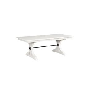 Vilo Home Industrial Brookhaven White Rectangular Dining Table