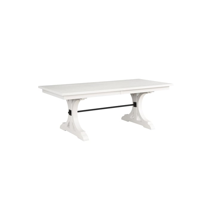 Vilo Home Industrial Brookhaven White Rectangular Dining Table VILO-VH2000