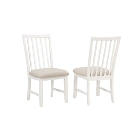 2 Vilo Home Industrial Brookhaven White Dining Chairs