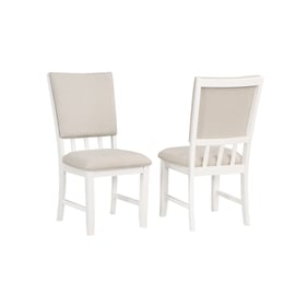 2 Vilo Home Industrial Brookhaven White Parsons Chairs