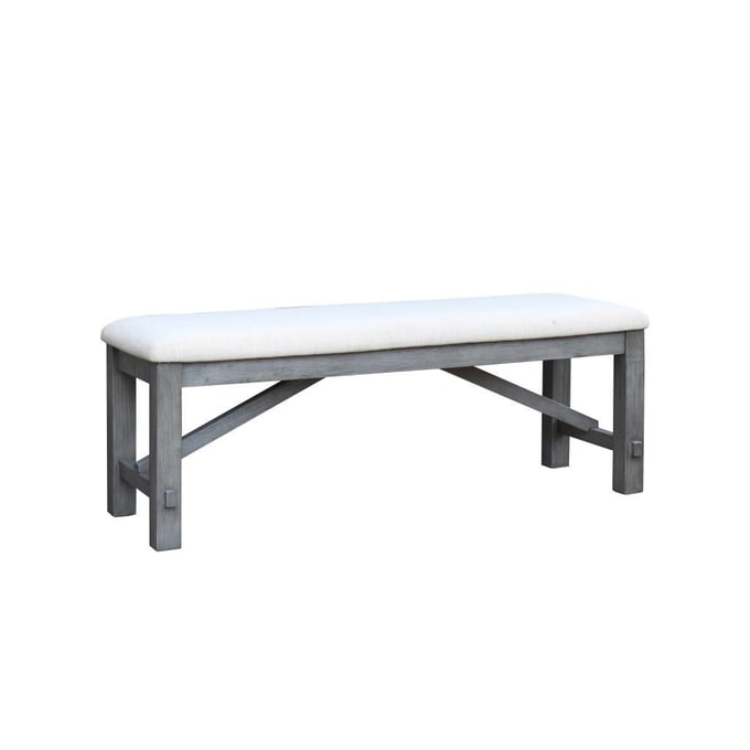 Vilo Home Industrial Shelter Cove Gray Bench VILO-3040