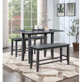 Vilo Home Industrial Malibu Gray 4pc Pub Set