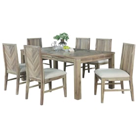 Vilo Home Industrial Dana Point Sand 7pc Dining Set