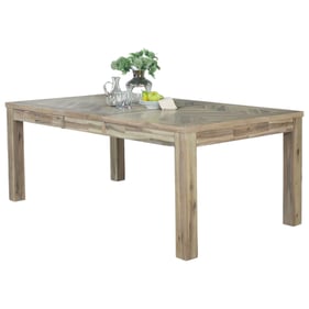 Vilo Home Industrial Dana Point Sand Chevron Rectangular Dining Table