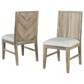 2 Vilo Home Industrial Dana Point Sand Dining Chairs