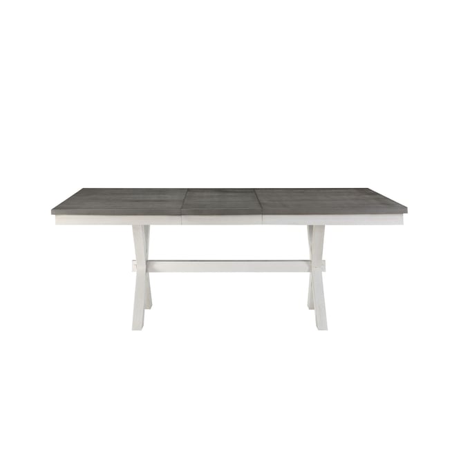 Vilo Home Industrial Lido Bay White 2 Tone Dining Table VILO-VH6000