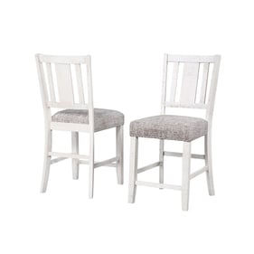 2 Vilo Home Industrial Saratoga White Dining Chairs