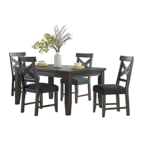 Vilo Home Industrial Charms Black 5pc Dining Set