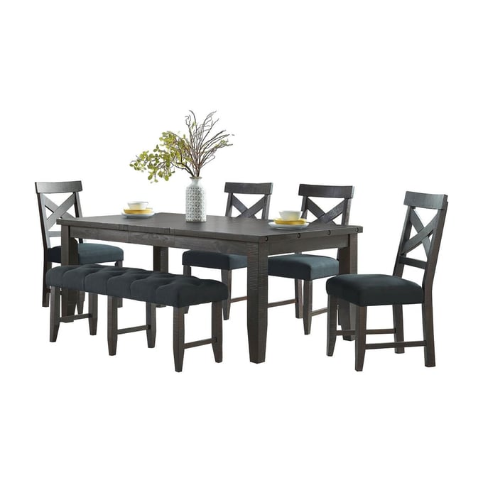 Vilo Home Industrial Charms Black 6pc Dining Set VILO-9800-6