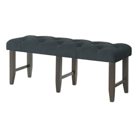 Vilo Home Industrial Charms Black Tufted Upholstered Bench