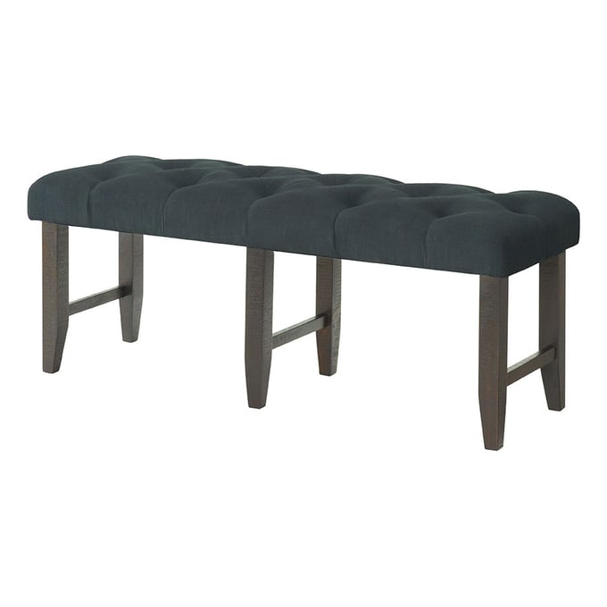 Vilo Home Industrial Charms Black Tufted Upholstered Bench VILO-9832