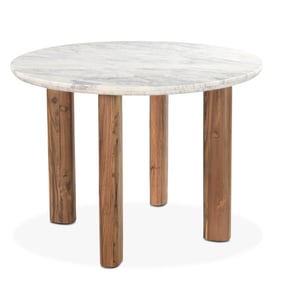 World Interiors Madrid White Marble Dining Table