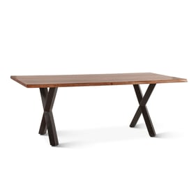 World Interiors Elliston Natural Black Dining Table