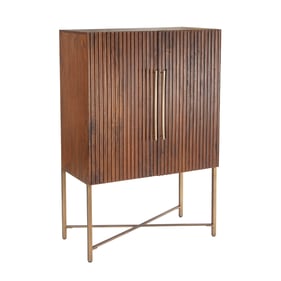 World Interiors Manhattan Honey Brown Bar Cabinet