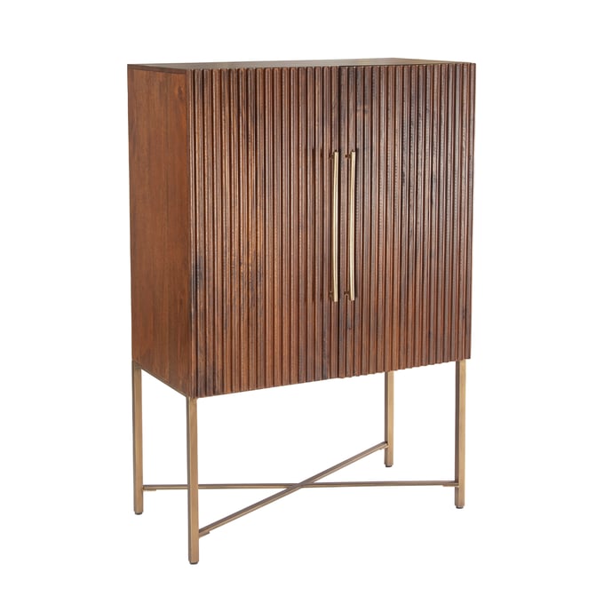 World Interiors Manhattan Honey Brown Bar Cabinet WIF-ZWMANBAR