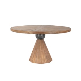 World Interiors Rustic Revival Natural Dining Table