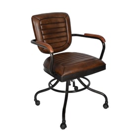 World Interiors Brisben Antique Whiskey Desk Chair