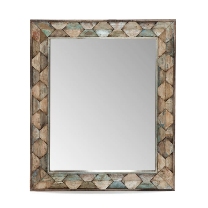 World Interiors Cordoba Teal Carved Mirror WIF-ZWCDBMR