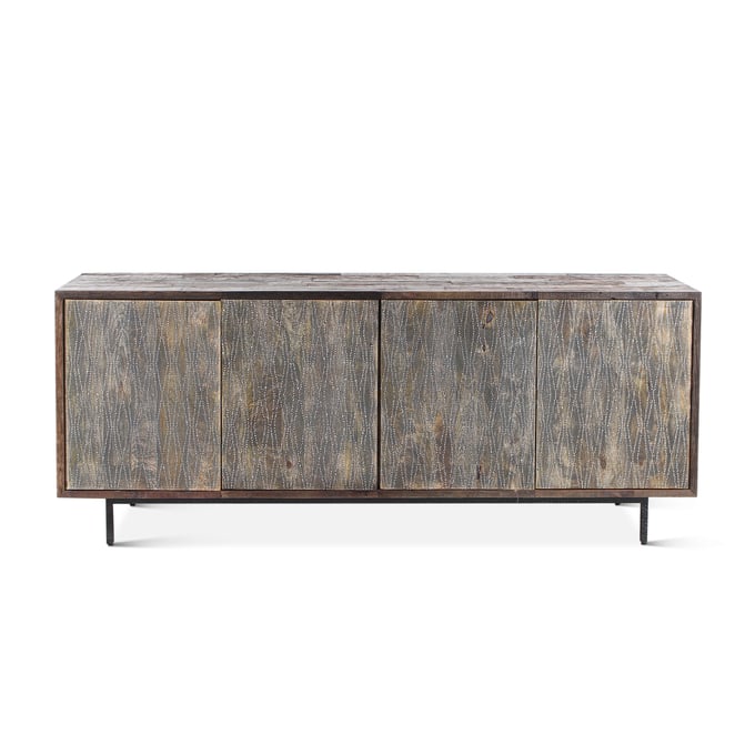 World Interiors Palm Desert Grey Wash Sideboard WIF-ZWMADSB80R