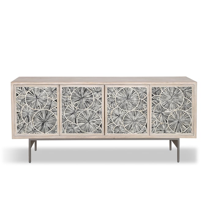 World Interiors Palm Desert White Sideboard WIF-ZWPDVWSB