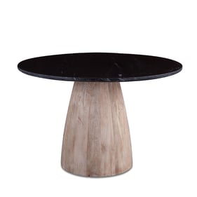 World Interiors Palm Desert Black Natural Dining Table