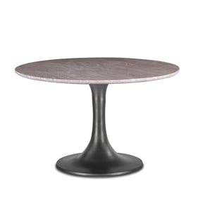 World Interiors Palm Desert Brown Marble Dining Table