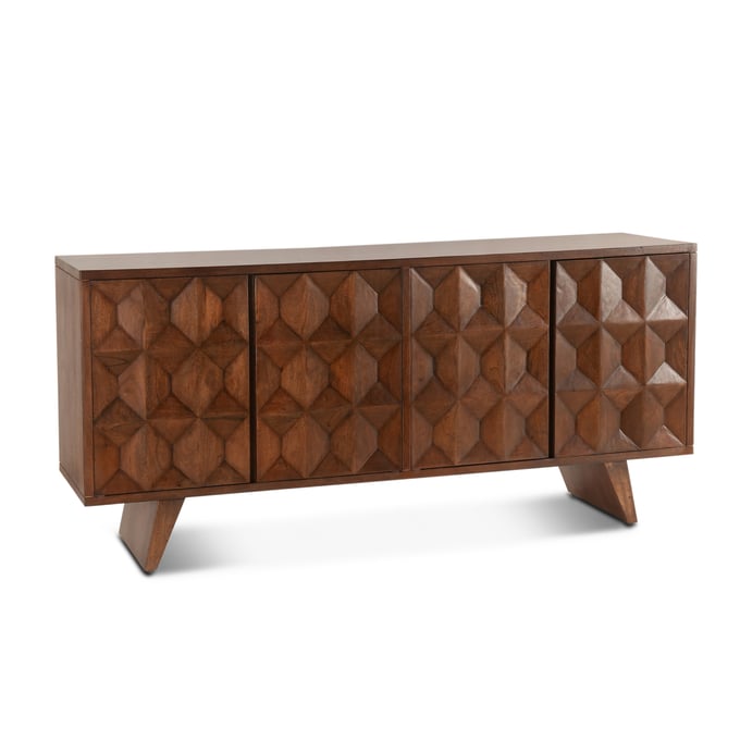 World Interiors Lisbon Matte Brown Sideboard WIF-ZWLISSB70