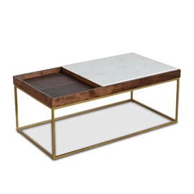 World Interiors Aurora Walnut Brown Coffee Table