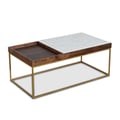 Aurora Modern Coffee Table in Walnut Brown