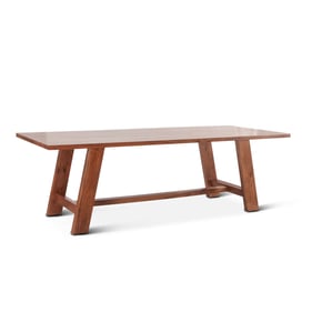 World Interiors Stavanger Brown 94 Inch Dining Table