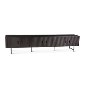 World Interiors Halden Matte Black 98 Inch Plasma Cabinet