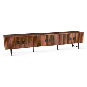 World Interiors Halden Brown 98 Inch Plasma Cabinet