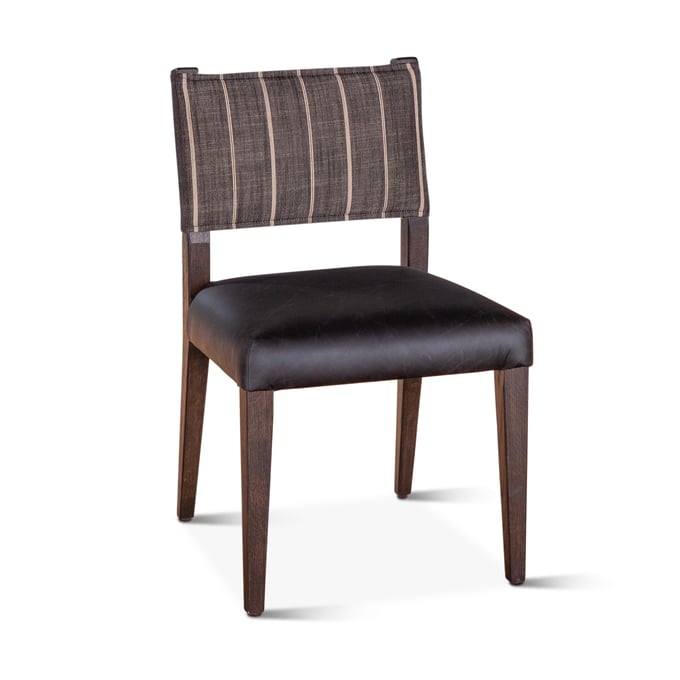 World Interiors Lila Black Leather Dining Chair WIF-ZWLILADCBL