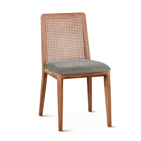 World Interiors Luna Gray Oak Dining Chair