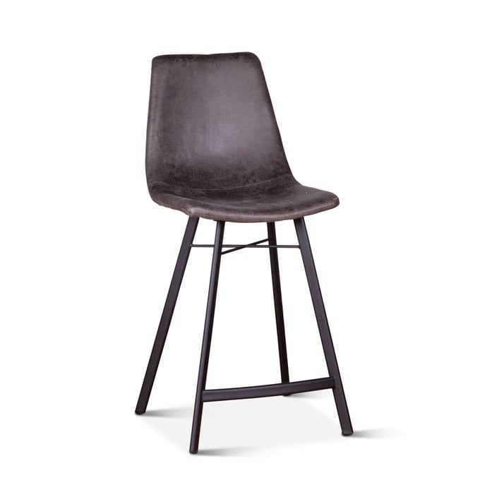 World Interiors Hudson Charcoal Counter Chair WIF-ZWHUDCCCHAR-2X