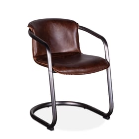 World Interiors Chiavari Geisha Brown Leather Dining Chair