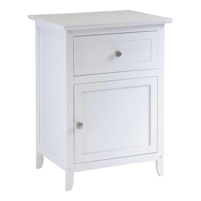 Winsome Eugene White Wood Accent Night Stand WNS-10115