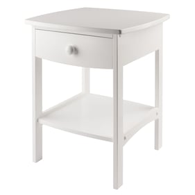 Winsome Claire White Curved Accent Table