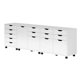 Winsome Wood Halifax White Storage 3pc Cabinet