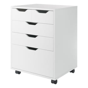 Winsome Wood Halifax White 5 Drawer Cabinet