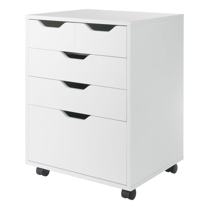 Winsome Wood Halifax White 5 Drawer Cabinet WNS-10521