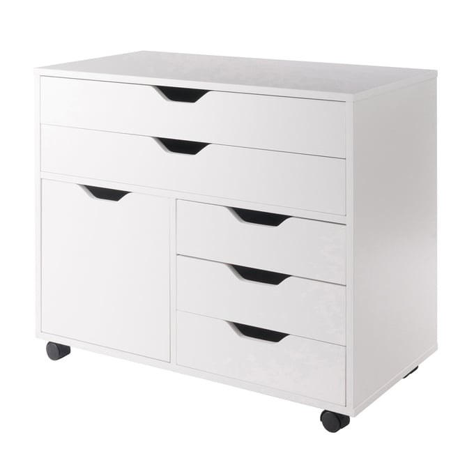 Winsome Halifax White Wide Drawer Cabinet WNS-10633